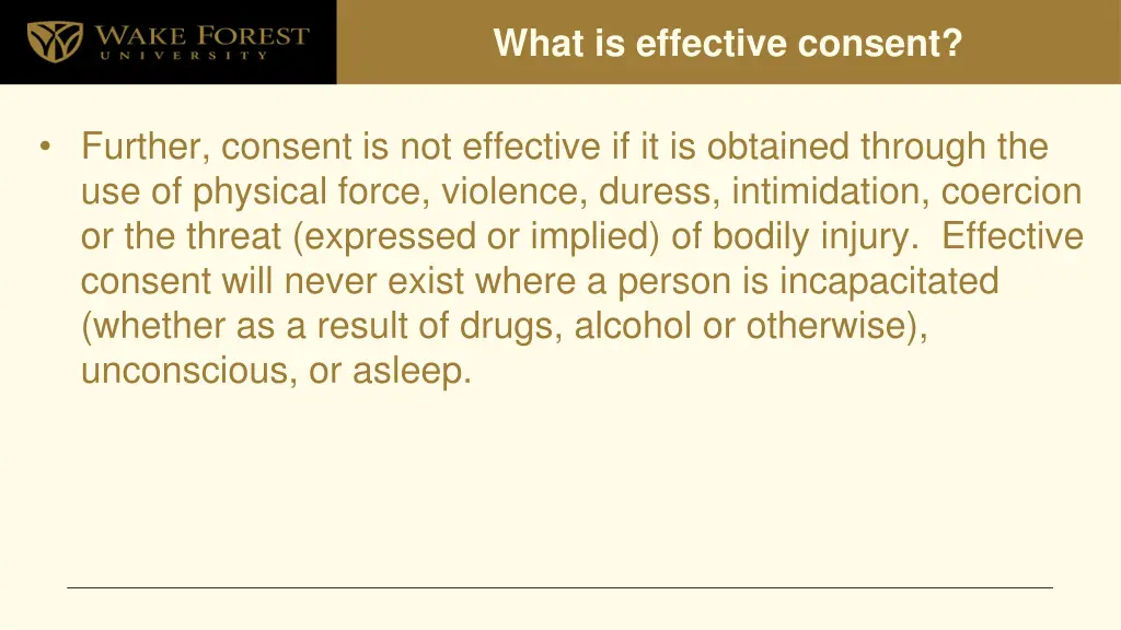 what is effective consent 2