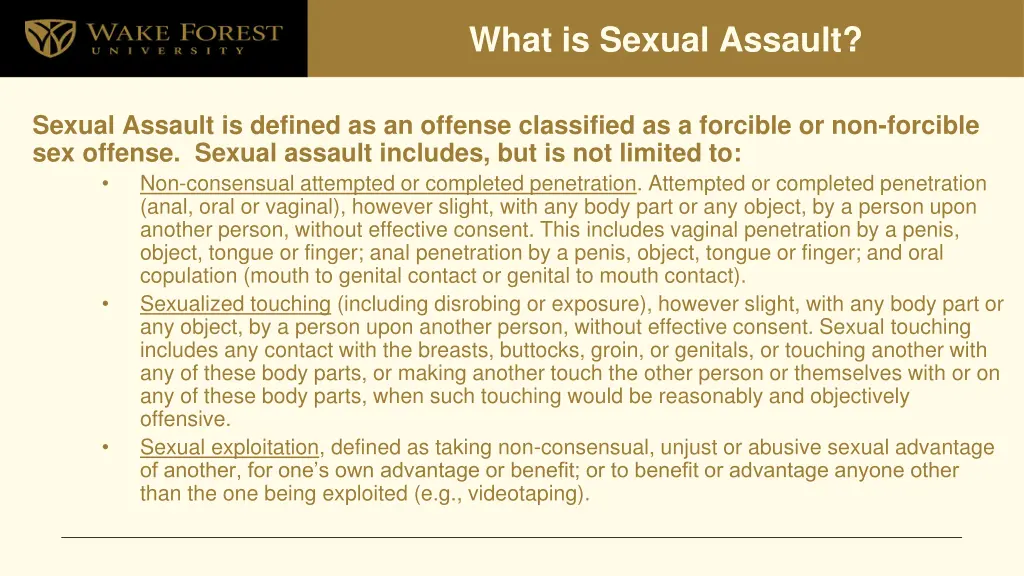 what is sexual assault