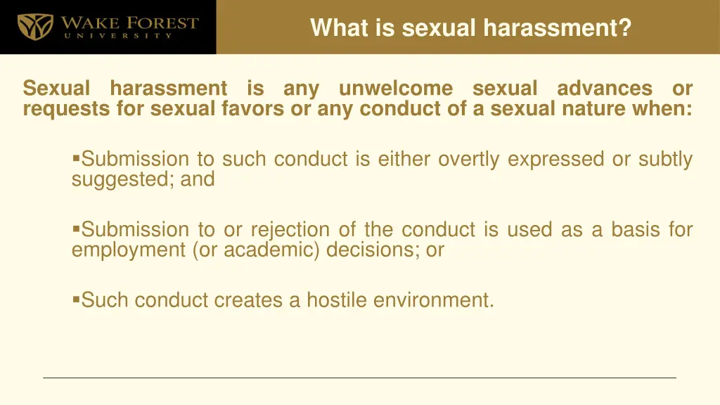 what is sexual harassment