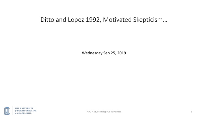 ditto and lopez 1992 motivated skepticism