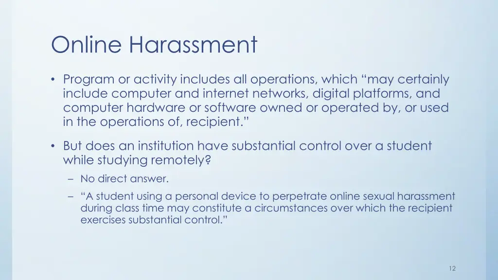 online harassment