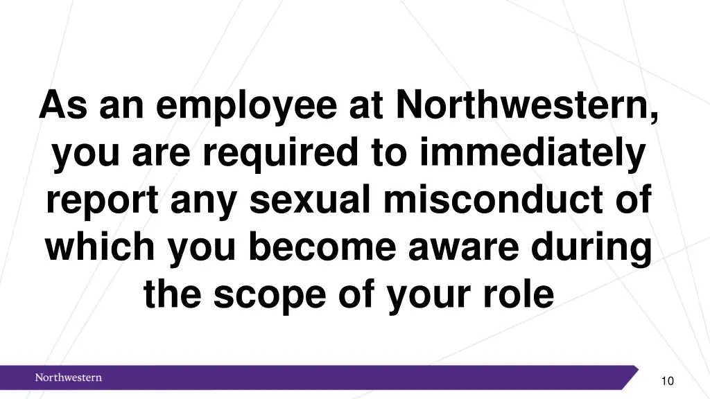 as an employee at northwestern you are required