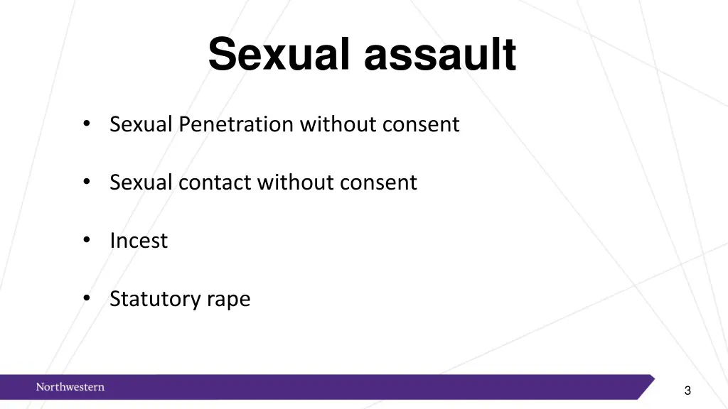 sexual assault