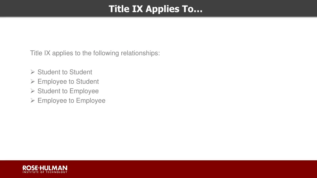 title ix applies to