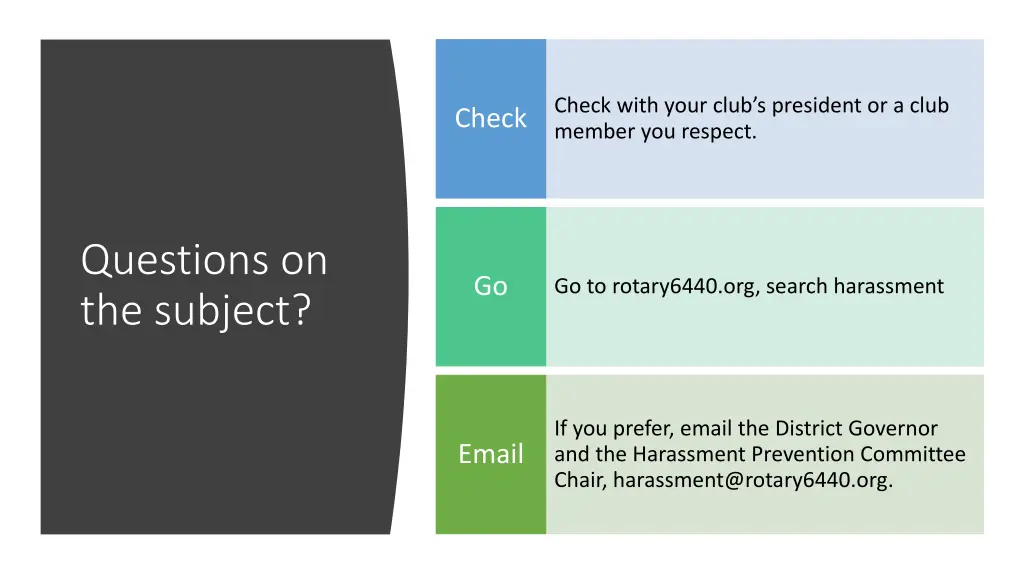 check with your club s president or a club member