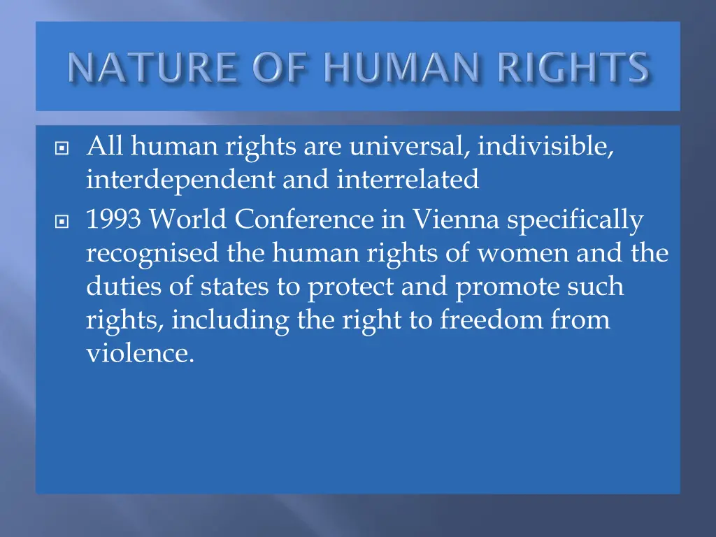 all human rights are universal indivisible