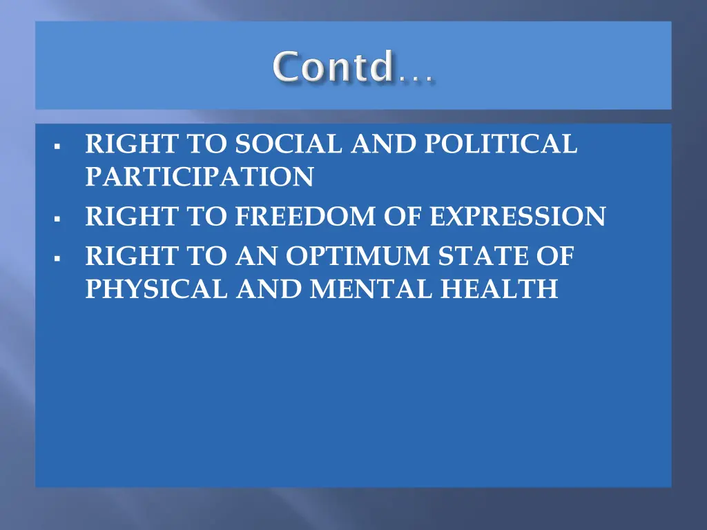 right to social and political participation right