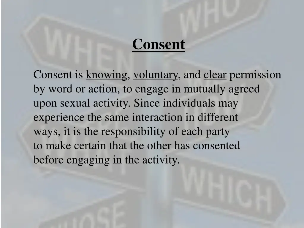 consent