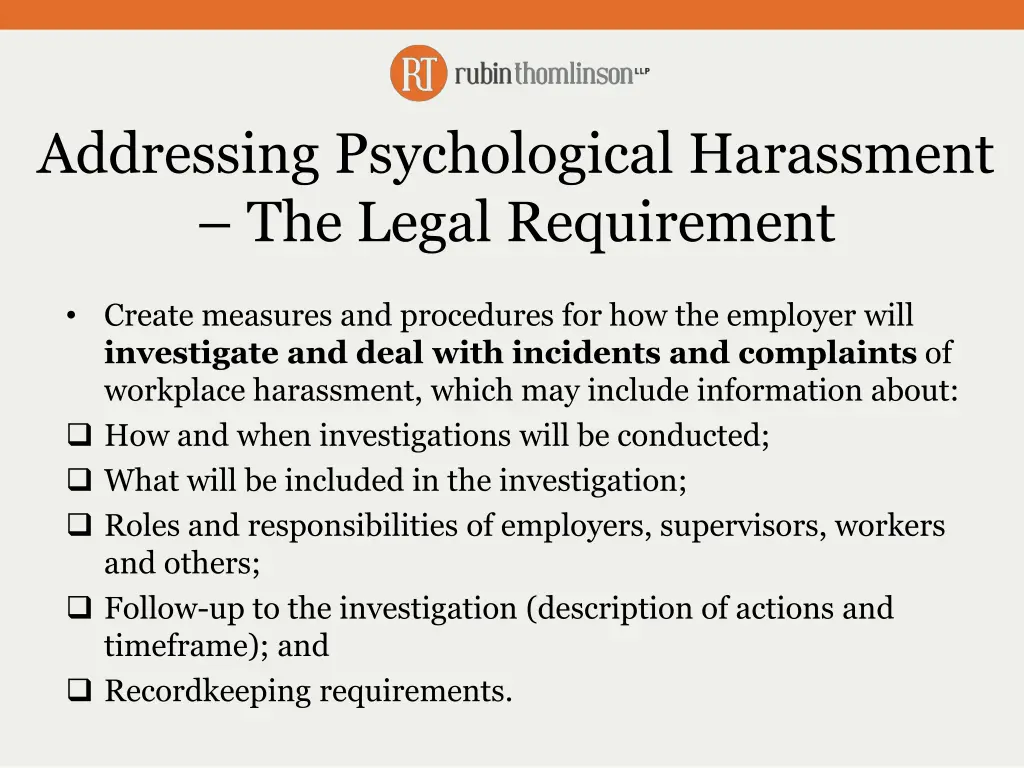 addressing psychological harassment the legal 1