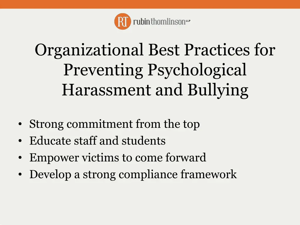 organizational best practices for preventing