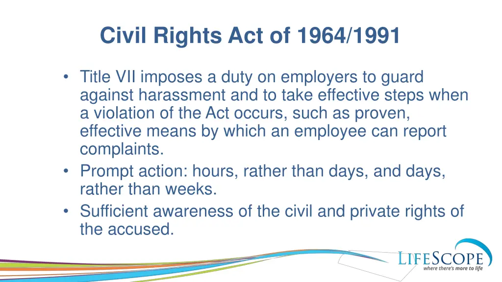 civil rights act of 1964 1991