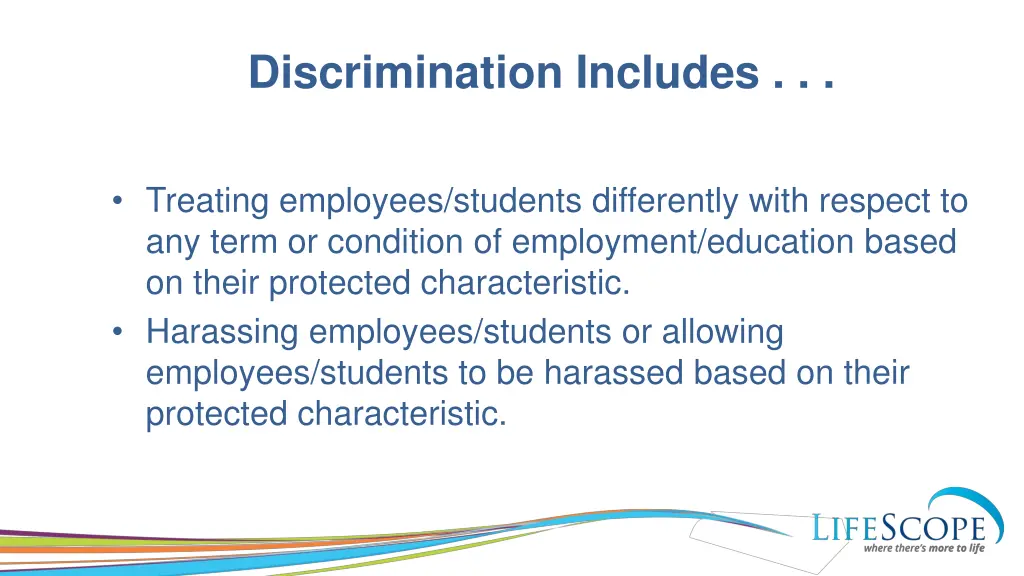 discrimination includes