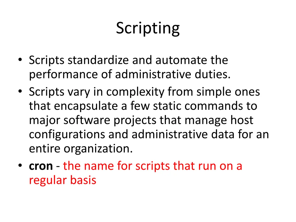 scripting