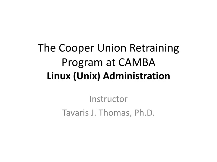 the cooper union retraining program at camba