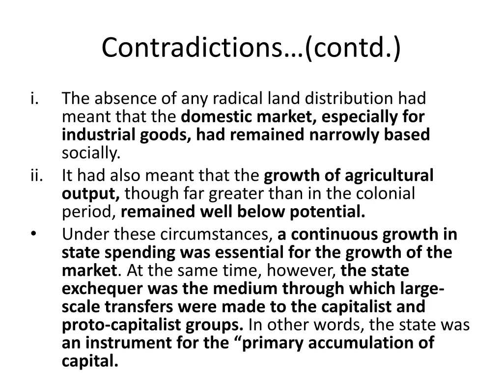 contradictions contd 2