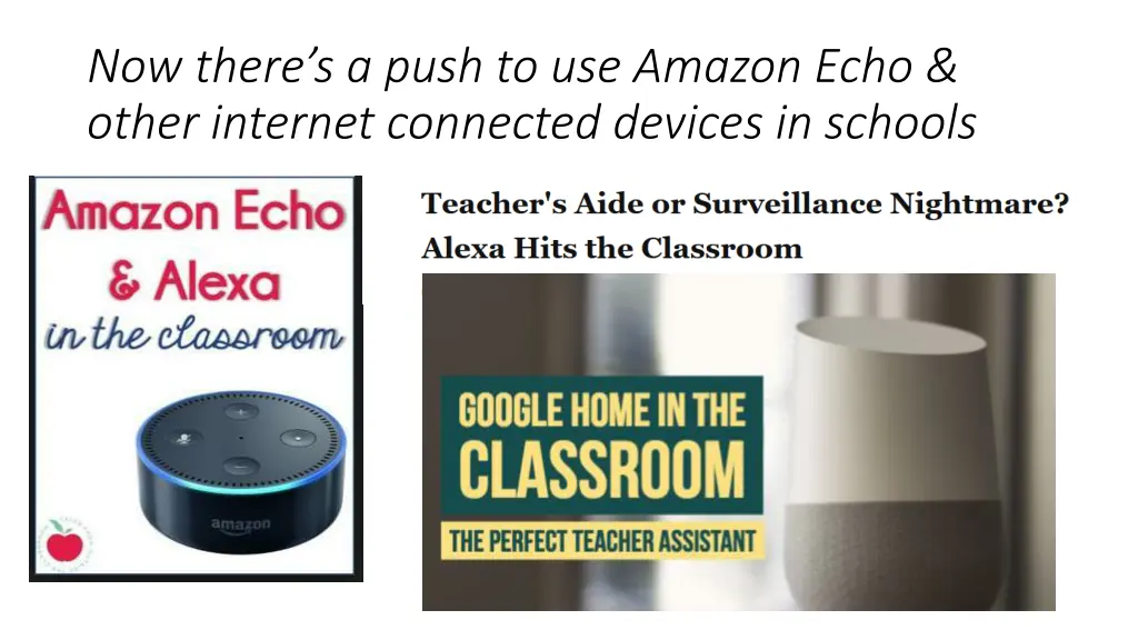 now there s a push to use amazon echo other