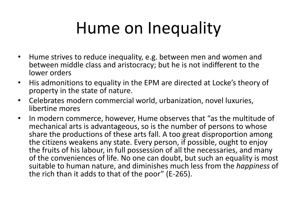 hume on inequality 1