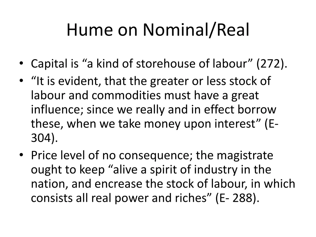 hume on nominal real