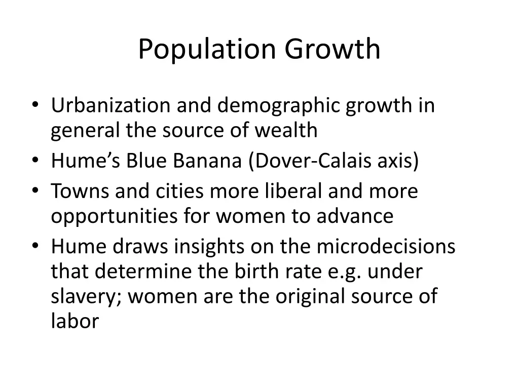 population growth