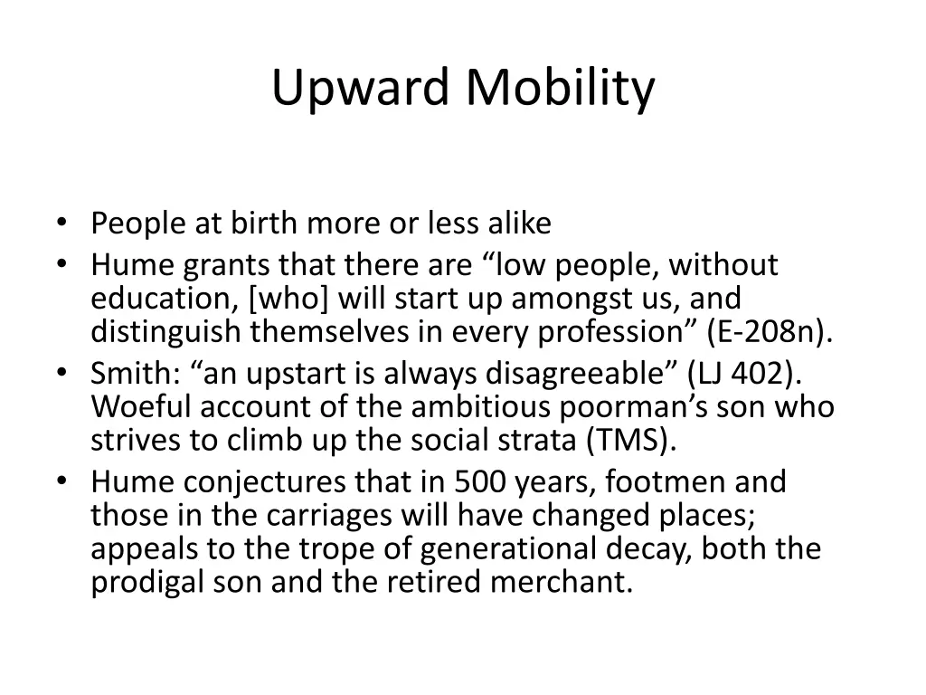 upward mobility