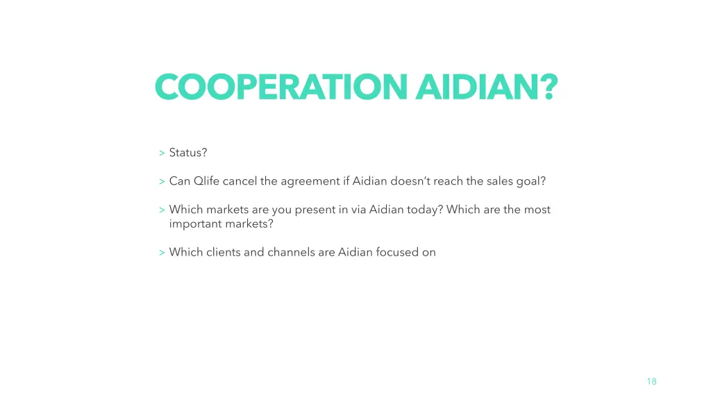 cooperation aidian