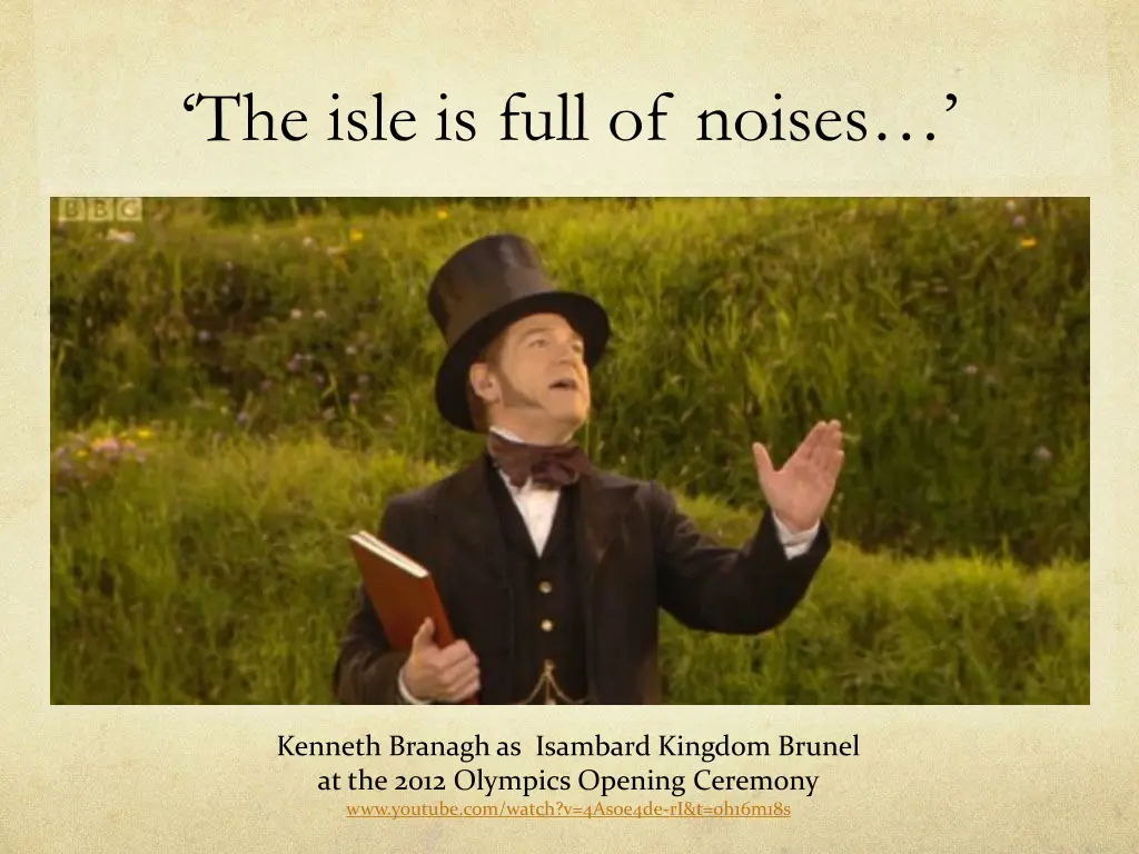 the isle is full of noises