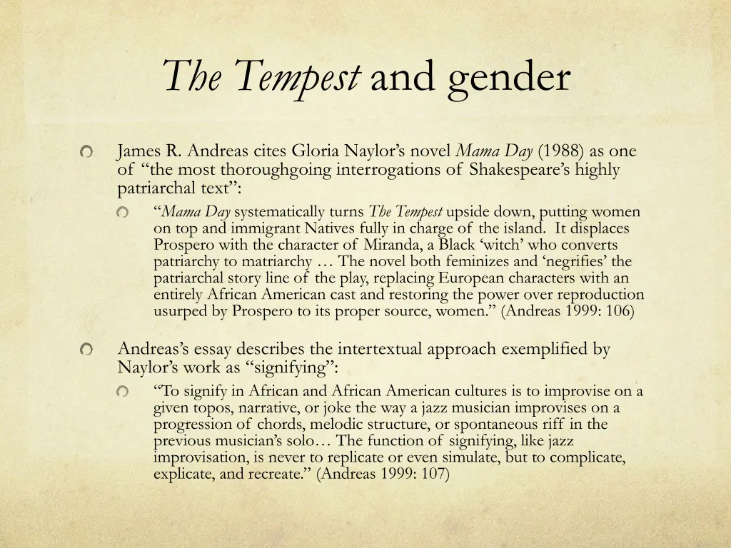 the tempest and gender 1