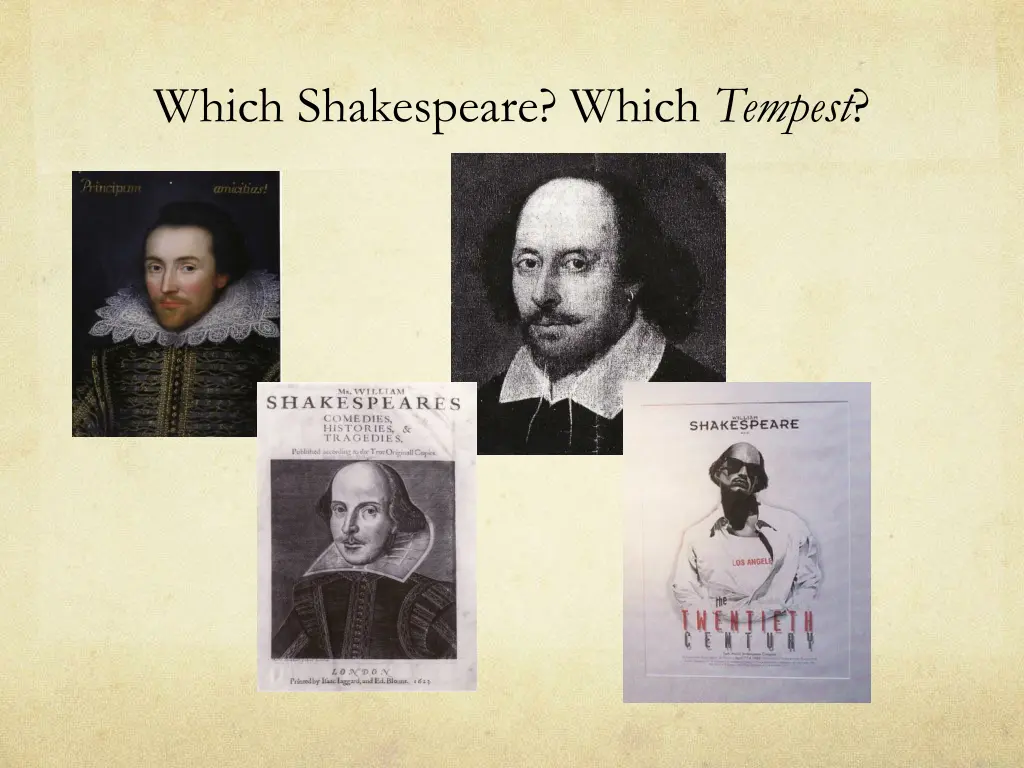 which shakespeare which tempest