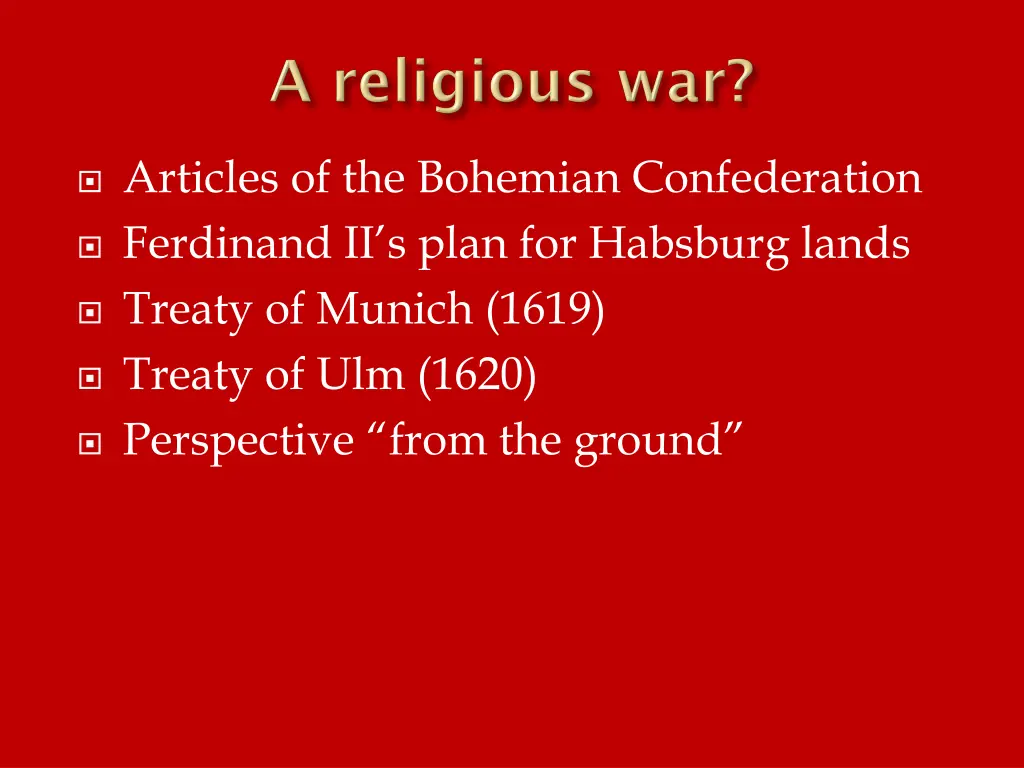 articles of the bohemian confederation ferdinand