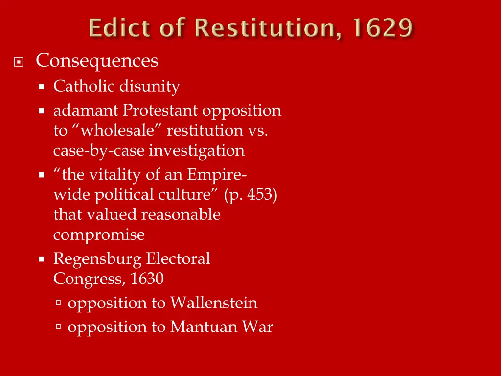 consequences catholic disunity adamant protestant