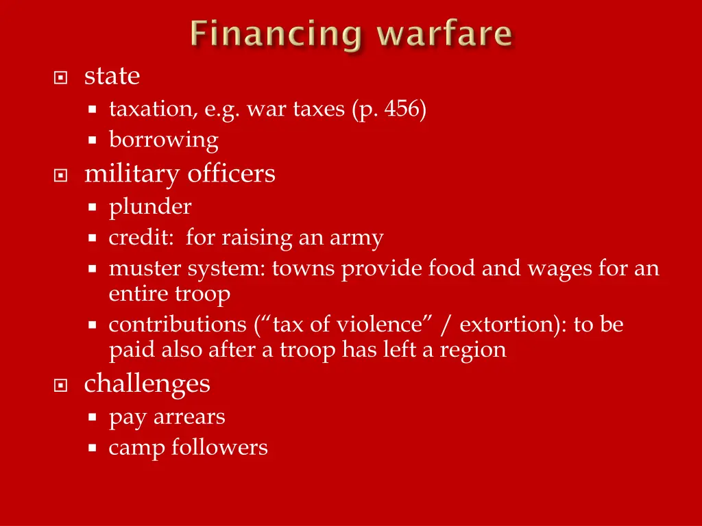 state taxation e g war taxes p 456 borrowing