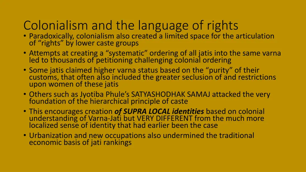 colonialism and the language of rights