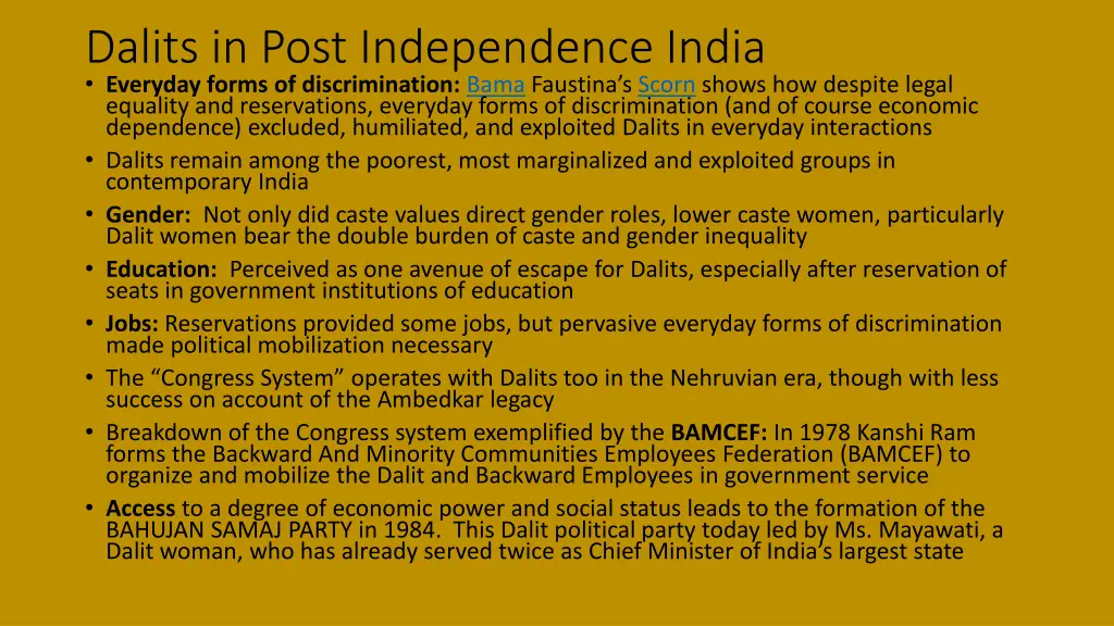 dalits in post independence india everyday forms