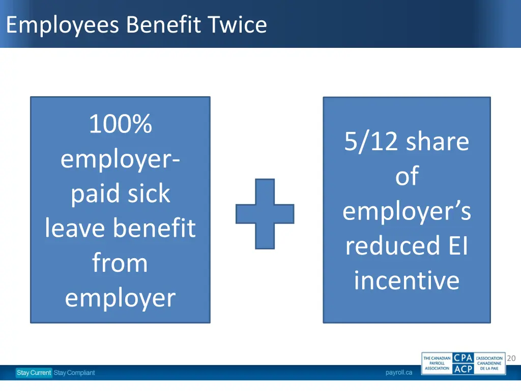 employees benefit twice