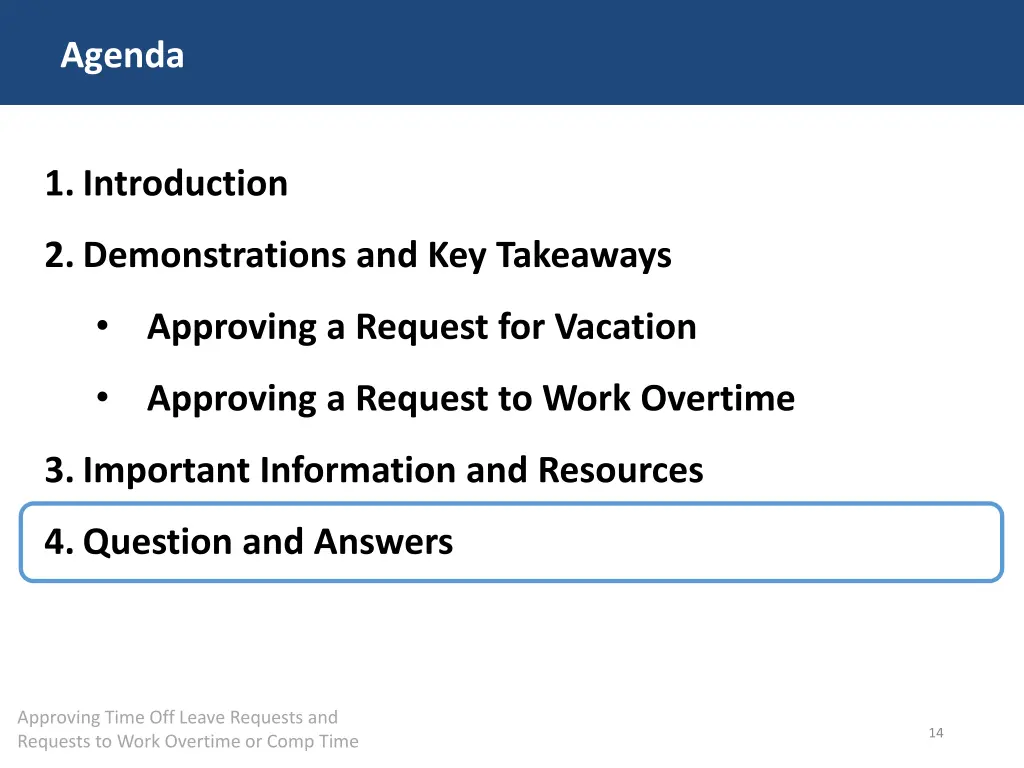 agenda 3