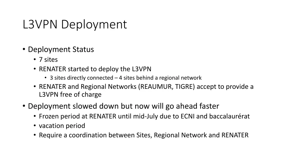 l3vpn deployment