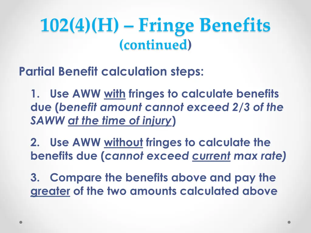 102 4 h fringe benefits continued 1