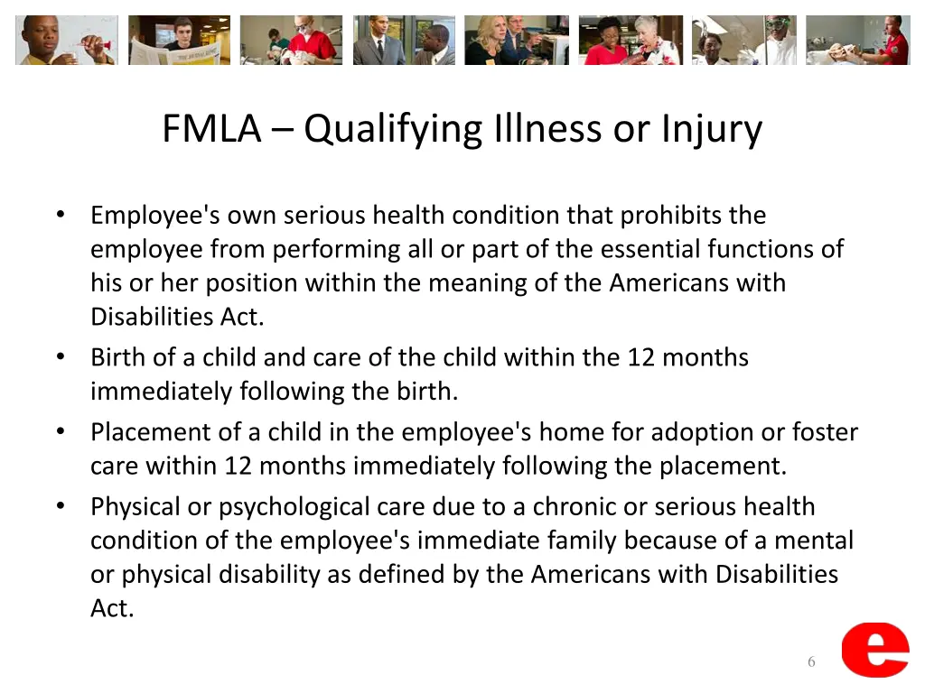 fmla qualifying illness or injury