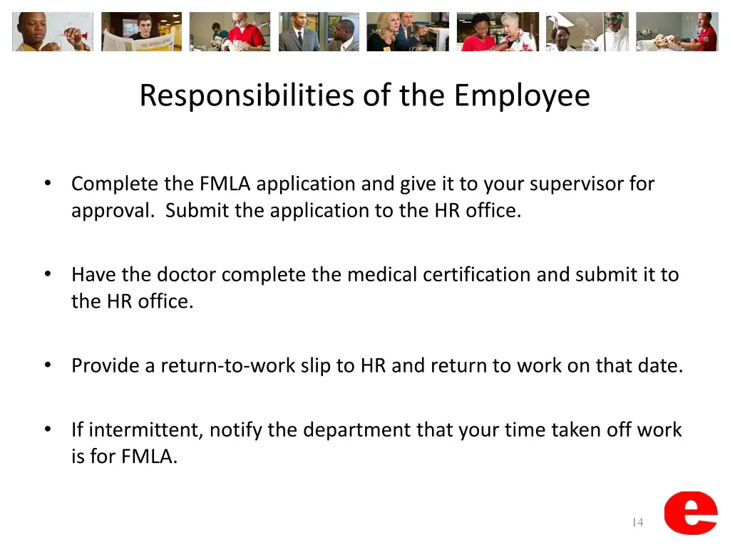 responsibilities of the employee