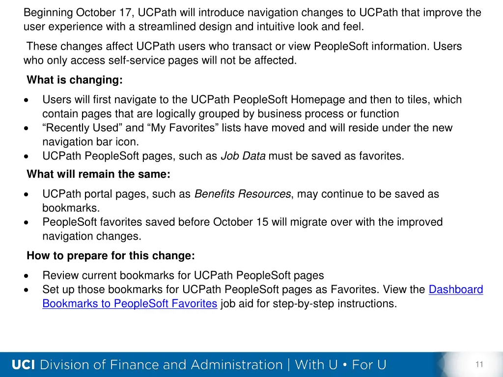 beginning october 17 ucpath will introduce