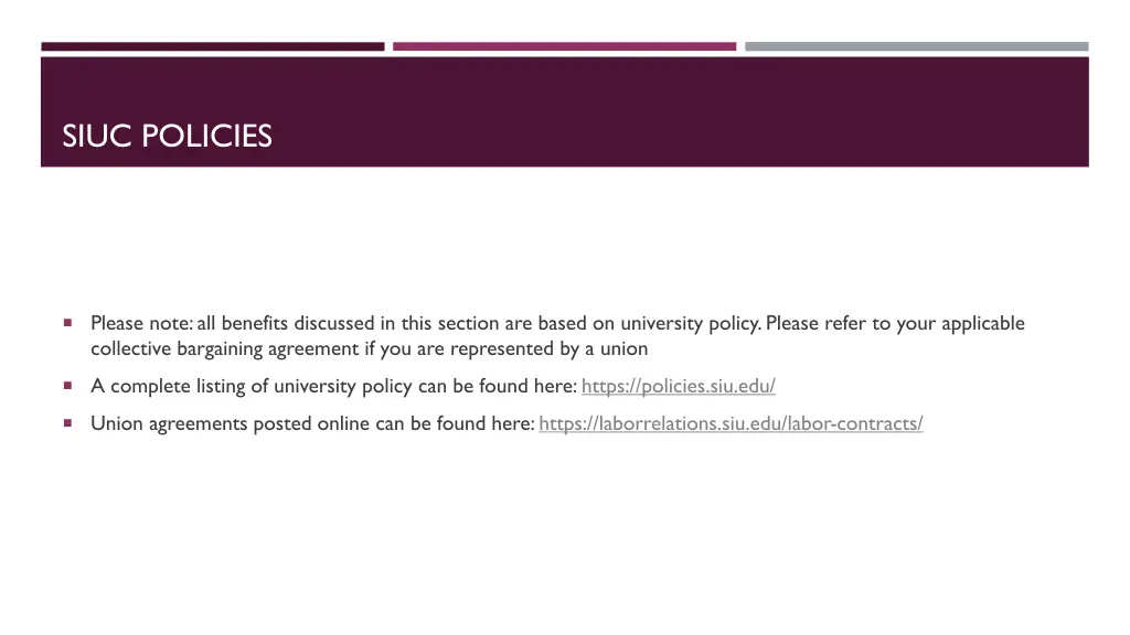 siuc policies