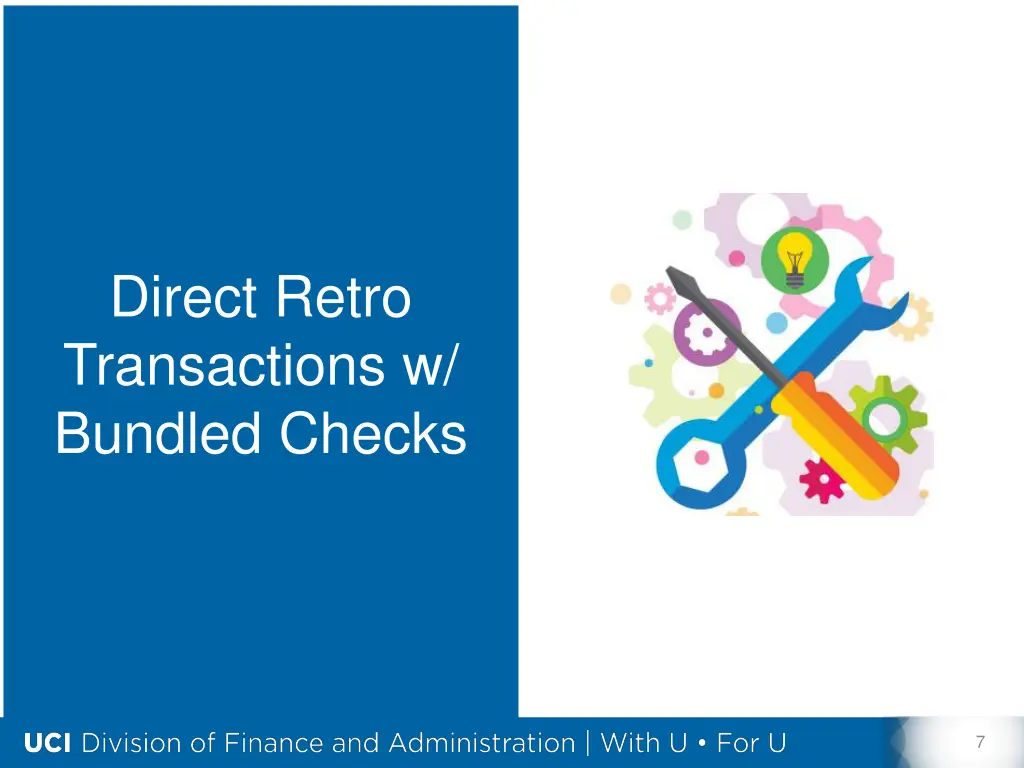 direct retro transactions w bundled checks