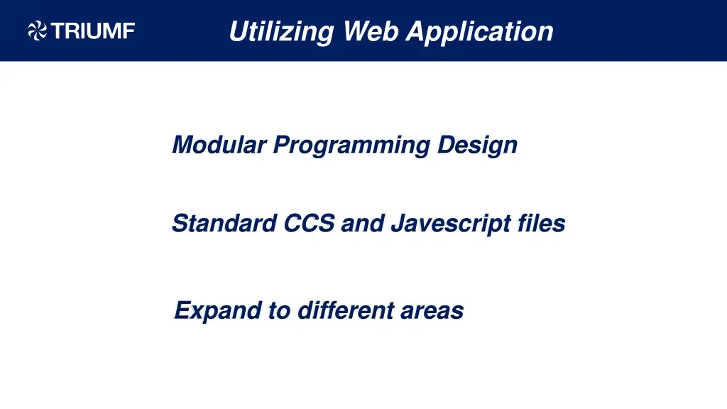 utilizing web application