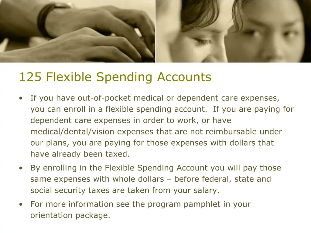 125 flexible spending accounts