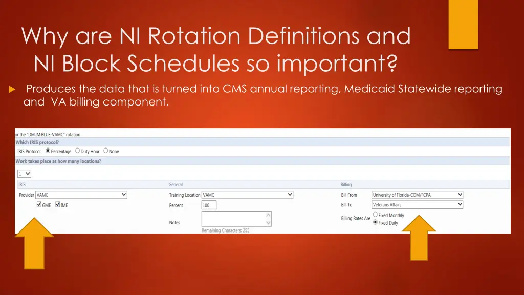 why are ni rotation definitions and ni block