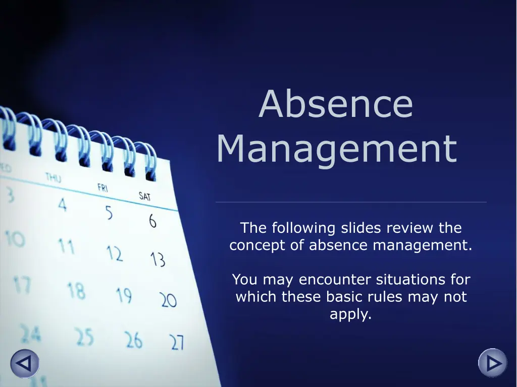 absence management