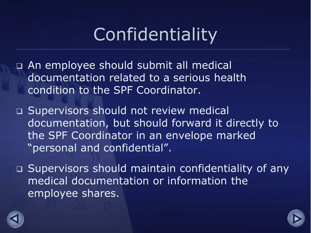 confidentiality