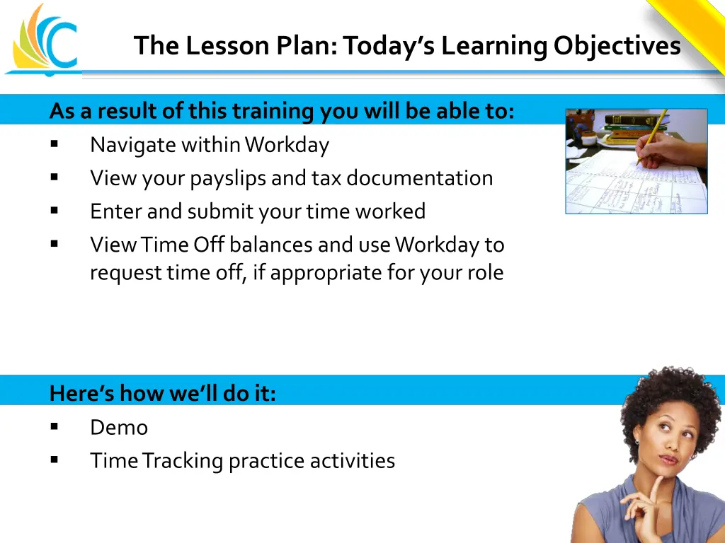 the lesson plan today s learning objectives