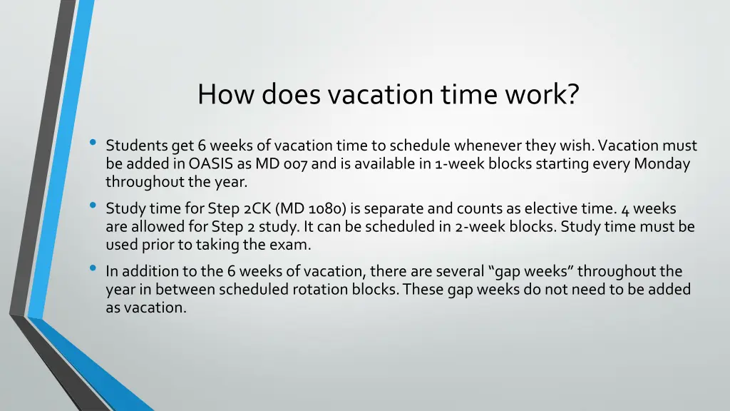 how does vacation time work