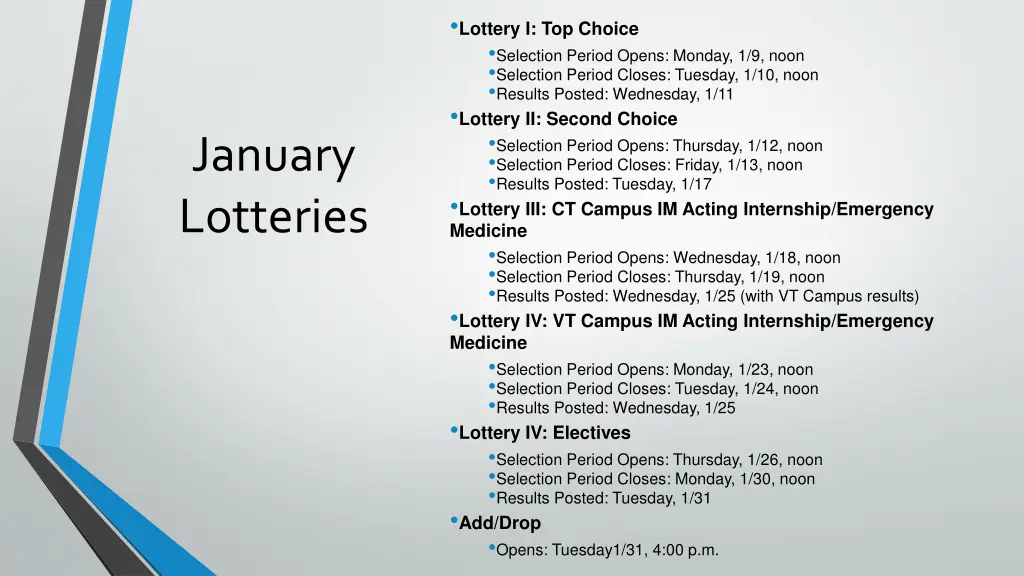 lottery i top choice selection period opens